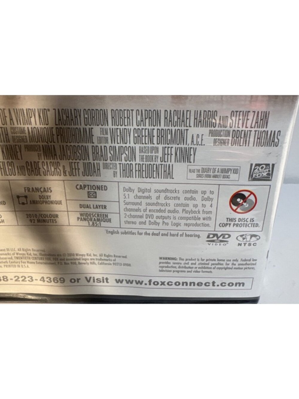 Diary Of A Wimpy Kid DVD 2010 Movie Special Features Sealed NEW - Picture 5 of 6